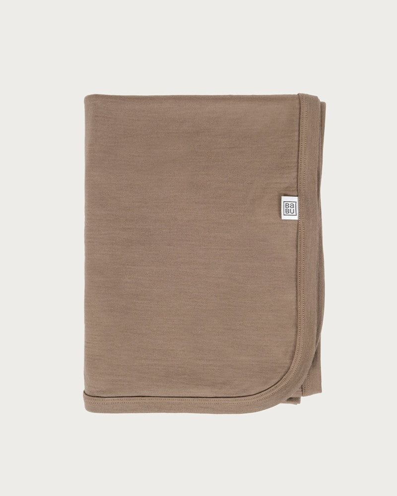 Merino Swaddle Wrap | Walnut