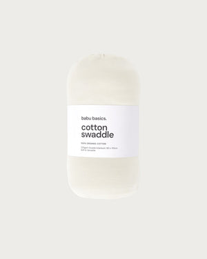 Organic Cotton Swaddle Wrap | Cream