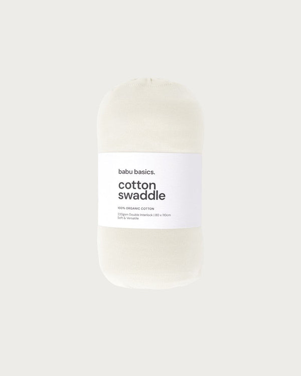 Organic Cotton Swaddle Wrap | Cream