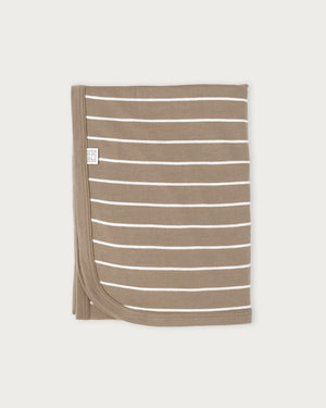 Merino Swaddle Wrap | Walnut Stripe