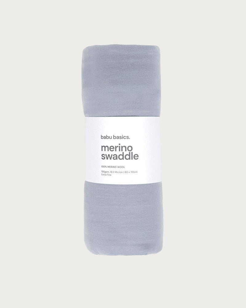 Merino Swaddle Wrap | Periwinkle