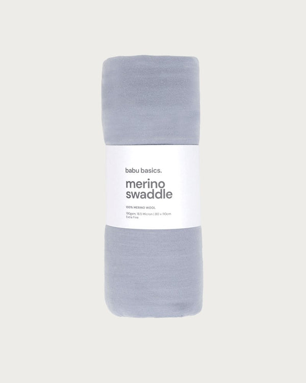 Merino Swaddle Wrap | Periwinkle