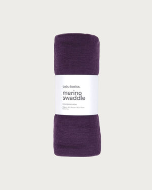 Merino Swaddle Wrap | Plum