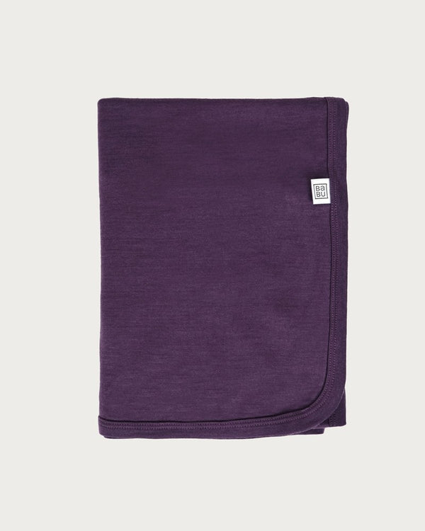 Merino Swaddle Wrap | Plum