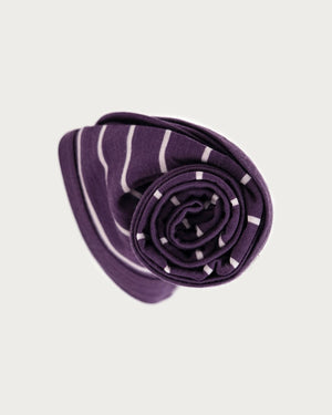Merino Swaddle Wrap | Plum Stripe