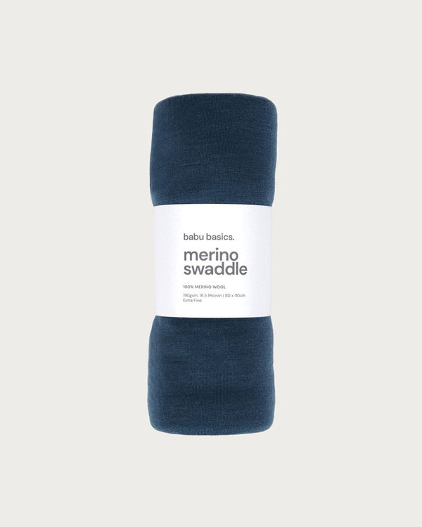 Merino Swaddle Wrap | Denim