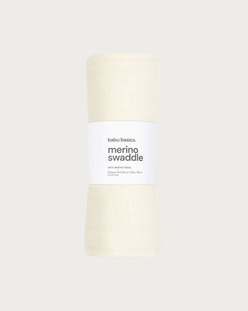 Merino Swaddle Wrap | Cream