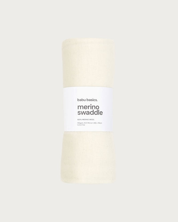 Merino Swaddle Wrap | Cream