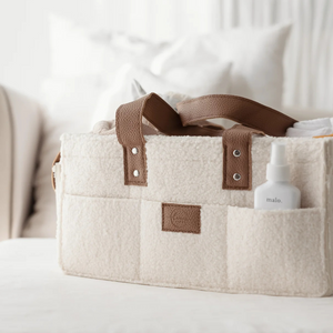 Nappy Caddy |  Large | Snow Tan