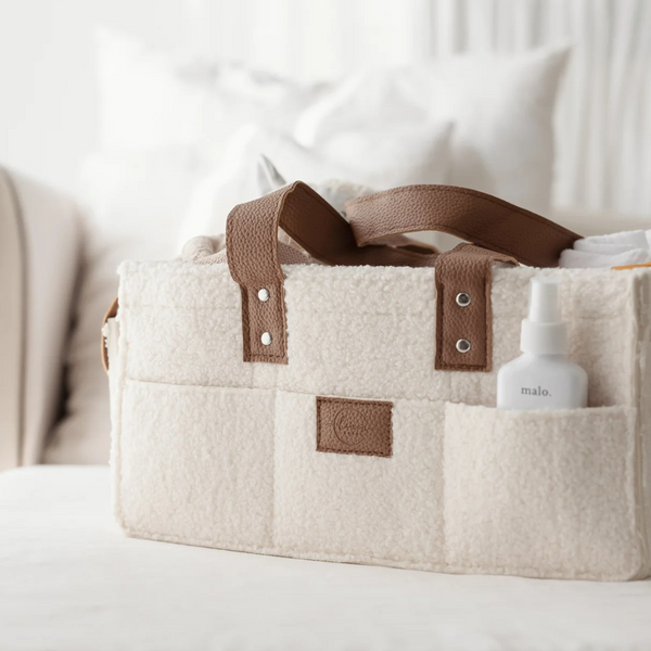Nappy Caddy |  Large | Snow Tan
