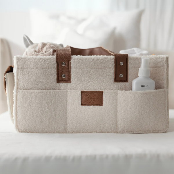 Nappy Caddy |  Large | Snow Tan