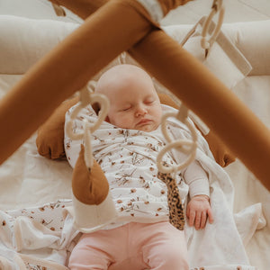 Activity Play Mat | Mustard & Natural Linen