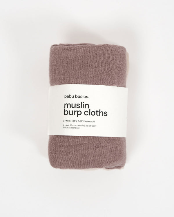Muslin Burp Cloth Set (2 pack)