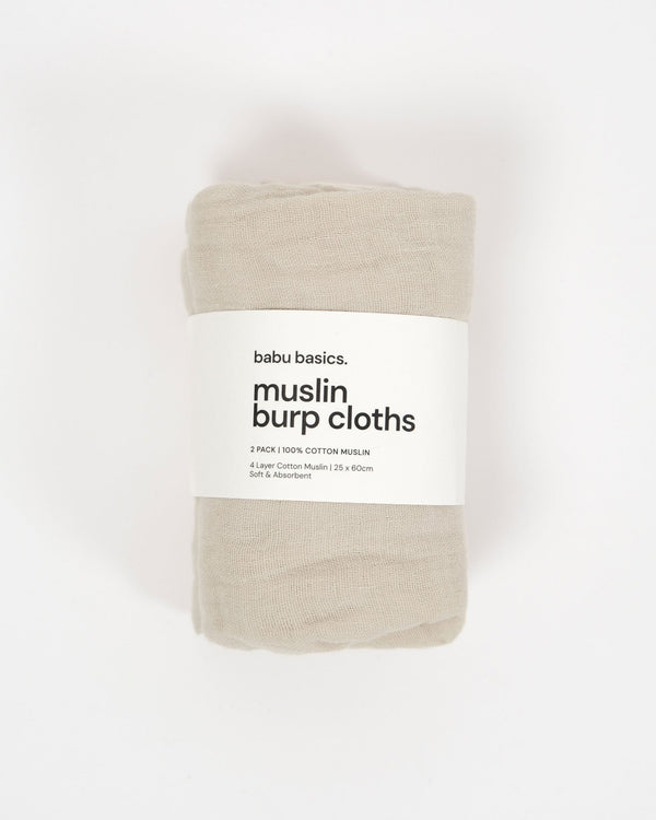 Muslin Burp Cloth Set (2 pack)