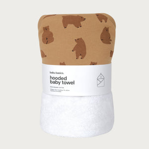 Terry Hooded Baby Towel - Chubby Bear
