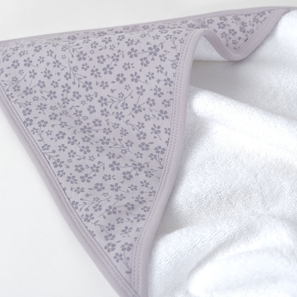Terry Hooded Baby Towel - Ditsy Floral