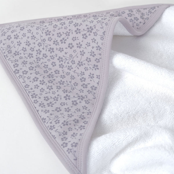 Terry Hooded Baby Towel - Ditsy Floral