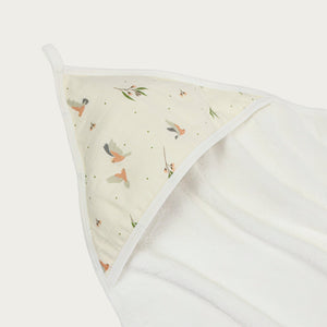 Terry Hooded Baby Towel - Galah