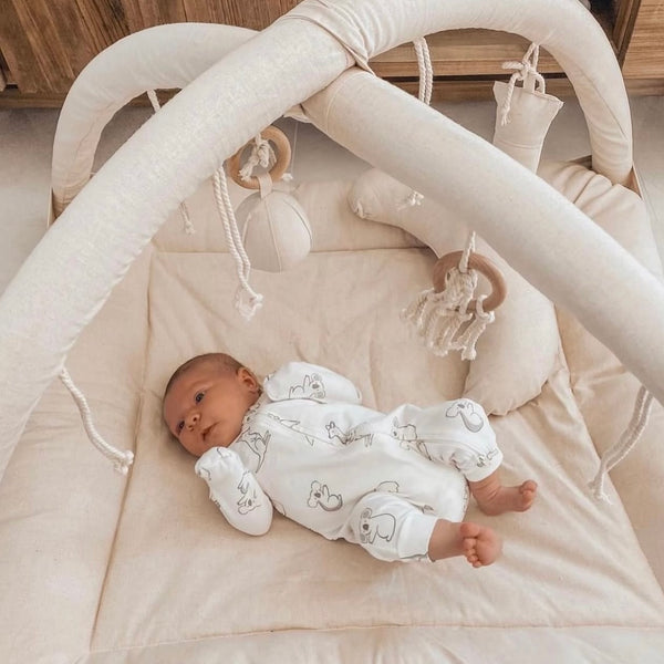 Activity Play Mat | 100% Natural Linen + Wool