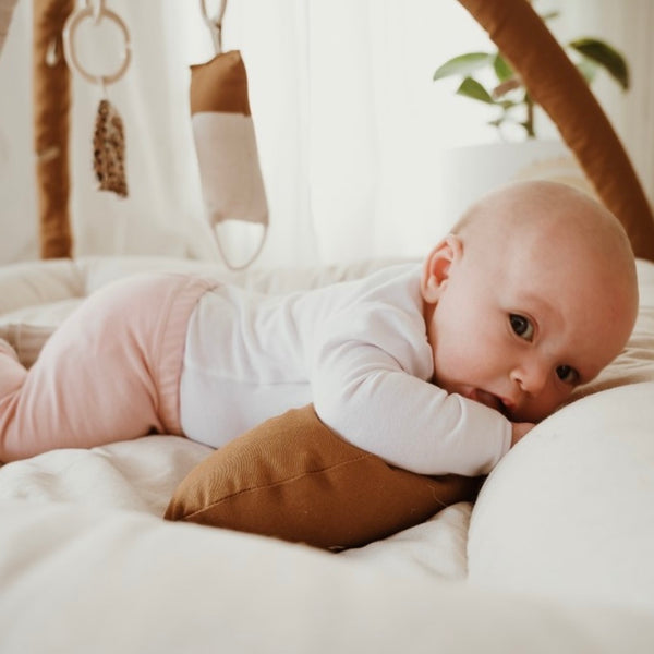 Activity Play Mat | Mustard & Natural Linen