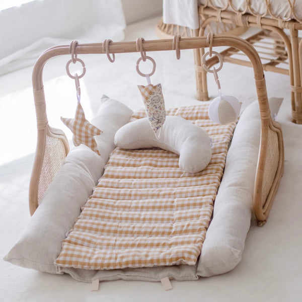 Rattan Play Gym Bundle | Natural Bunny
