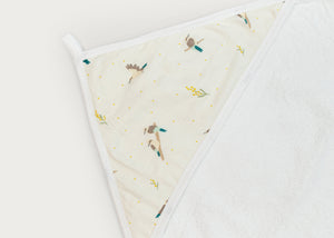 Terry Hooded Baby Towel - Kookaburra