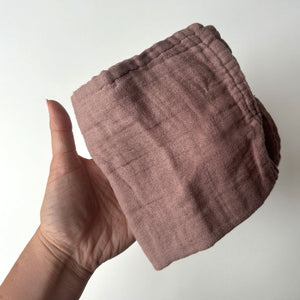 Muslin Wash Cloths (3 Pack) - Marigold, Mocha & Oat