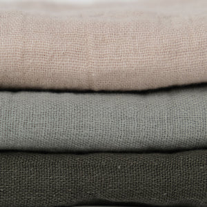 Muslin Wash Cloths (3 Pack) - Moss, Sage & Oat