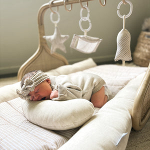 Rattan Play Gym Bundle | Lined Linen