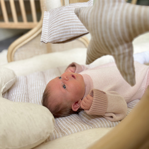 Rattan Play Gym Bundle | Lined Linen