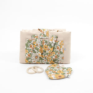 Round Water Resistant Travel Mat Bundle | Vintage Floral
