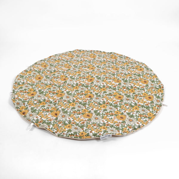 Round Water Resistant Travel Mat Bundle | Vintage Floral