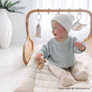 Rattan Play Gym Bundle | Lined Linen