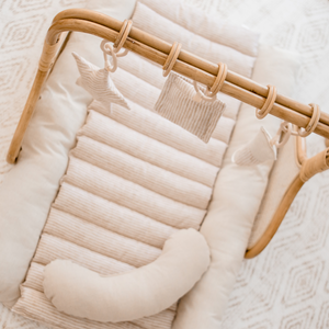 Rattan Play Gym Bundle | Lined Linen
