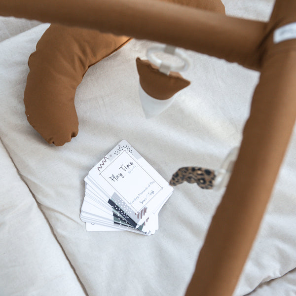 Activity Play Mat | Mustard & Natural Linen
