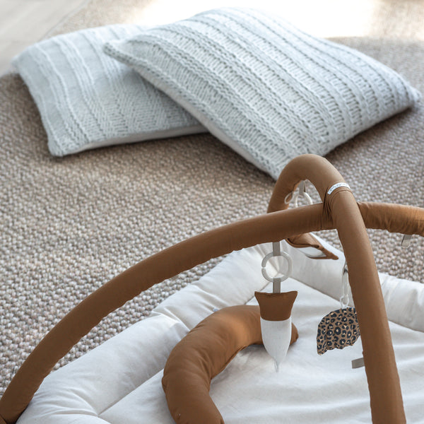 Activity Play Mat | Mustard & Natural Linen